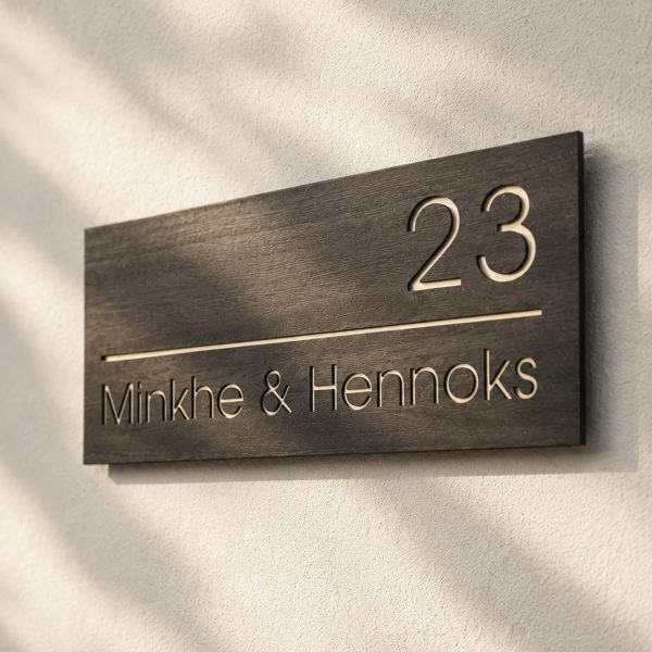 Architectural Floating House Sign