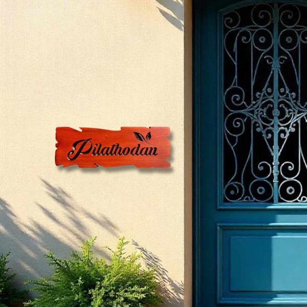 Unique Handcrafted Wooden House Name Board