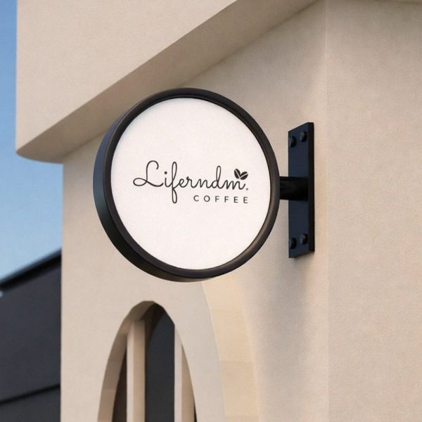 Outdoor Hanging Metal Shop Sign