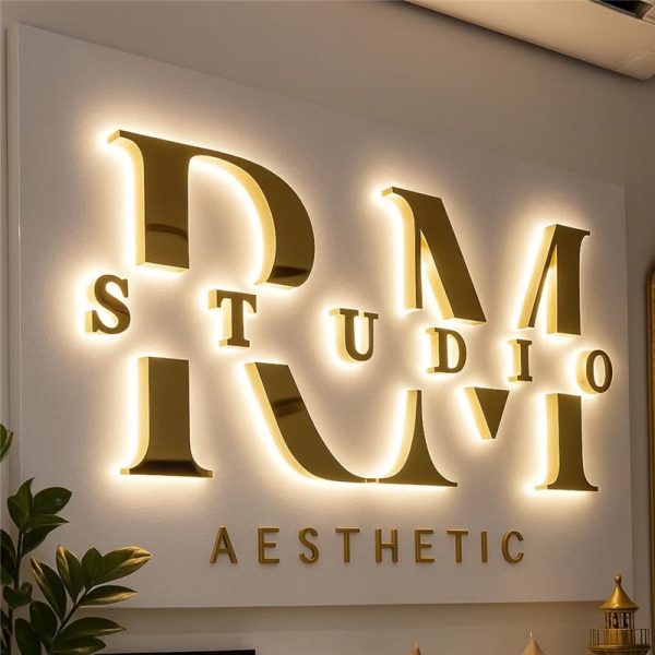 Custom 3D Stainless Steel LED Business Sign