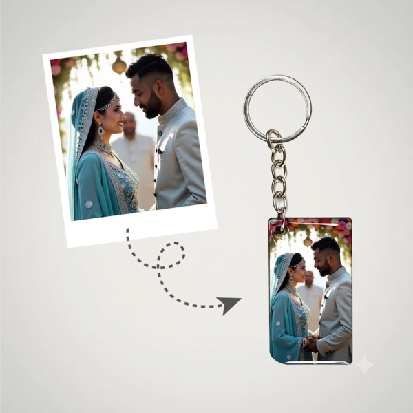 Wedding Photo Keychain