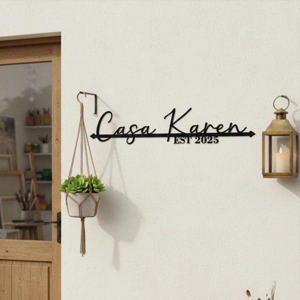 Personalized Metal Name Sign
